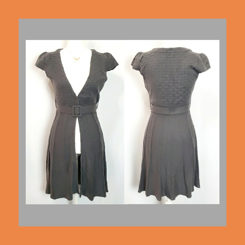Chaudry Grey Belted Layering Cardigan Size M